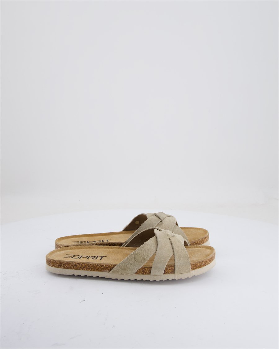 Esprit Sandals Suede Beige Eu 37