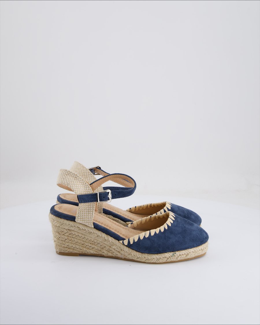 Bata Wedges Suede Navy Eu 39