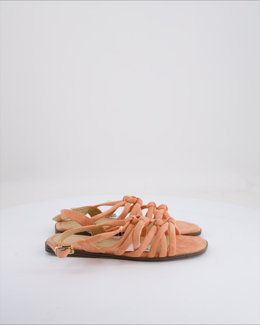 Claudia Ghizzano Sandals Suede Pink Eu 39