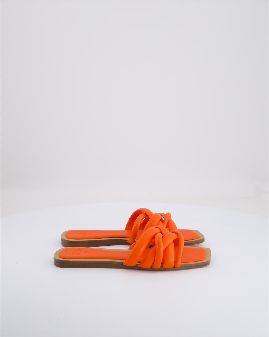 Zara Sandals Polyurethane Orange Eu 36