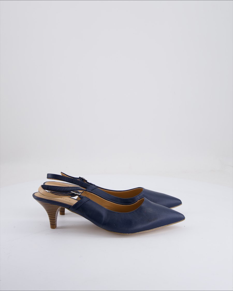 Esprit Heels Leather Navy Eu 39
