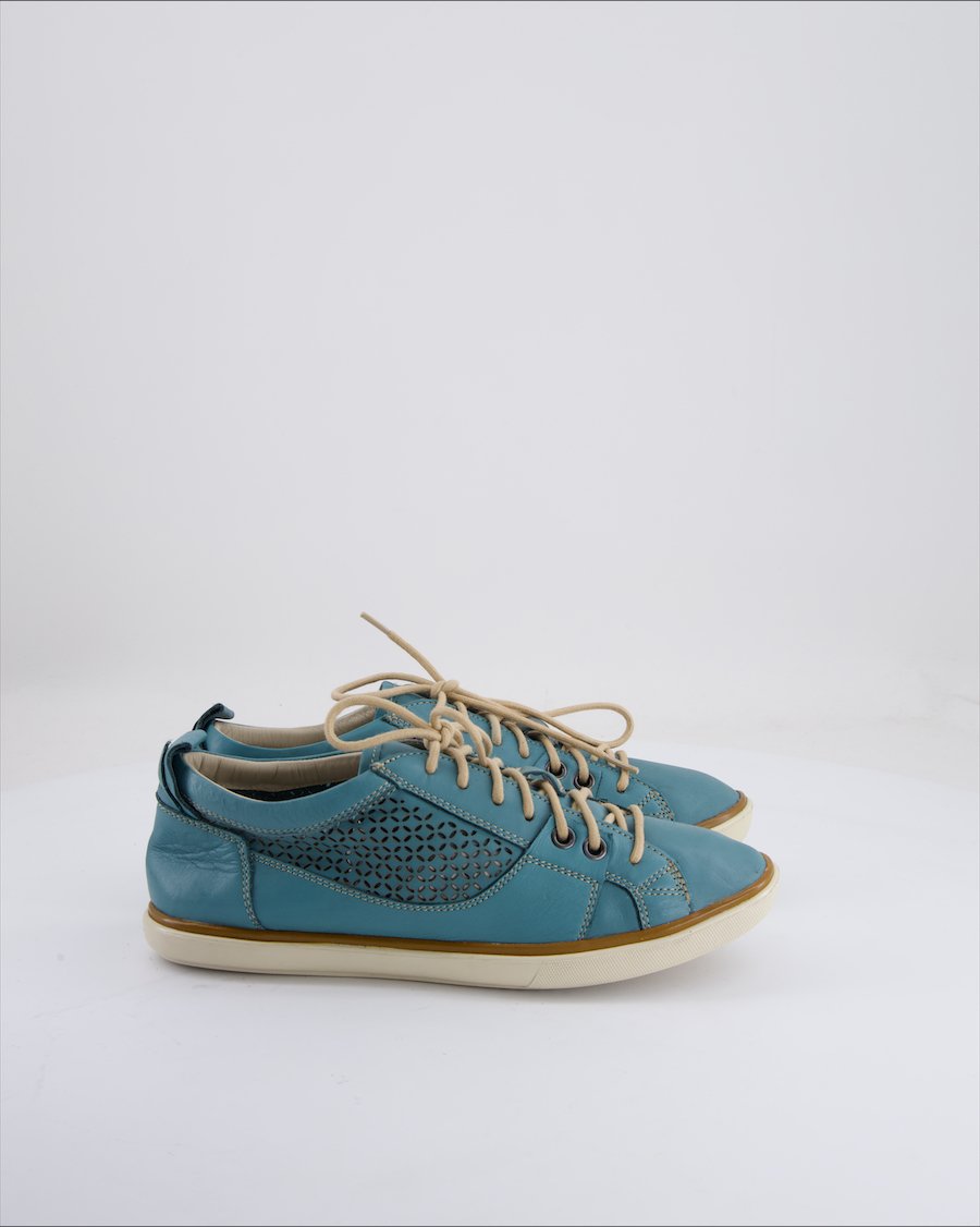 Geox Lace Ups Leather Turquoise Eu 39