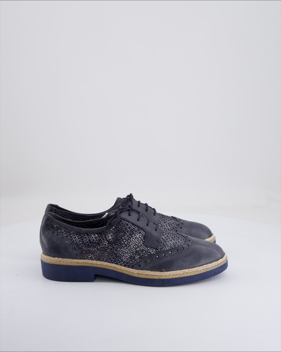 Tamaris Lace Ups Leather Blue Eu 39