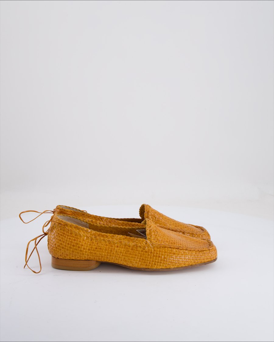Romani Flats Leather Camel Eu 38