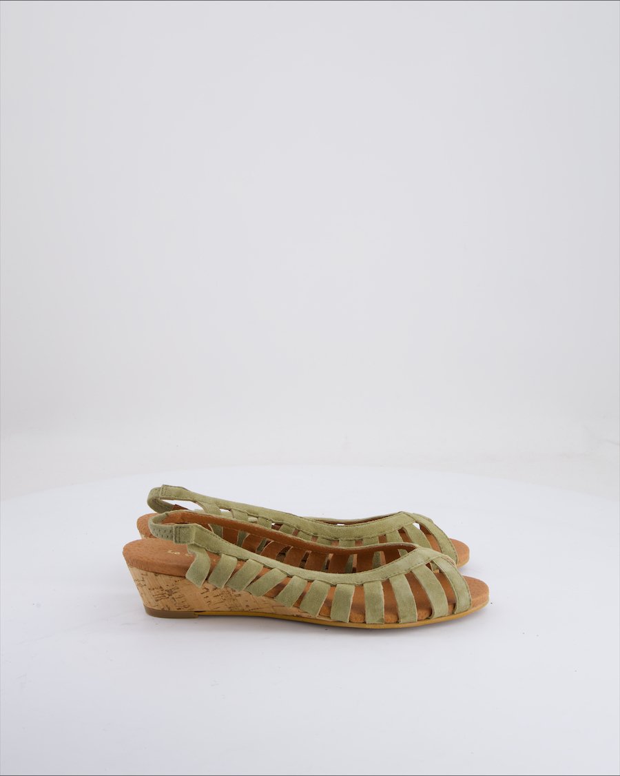 La Garconne Sandals Suede Green Eu 37