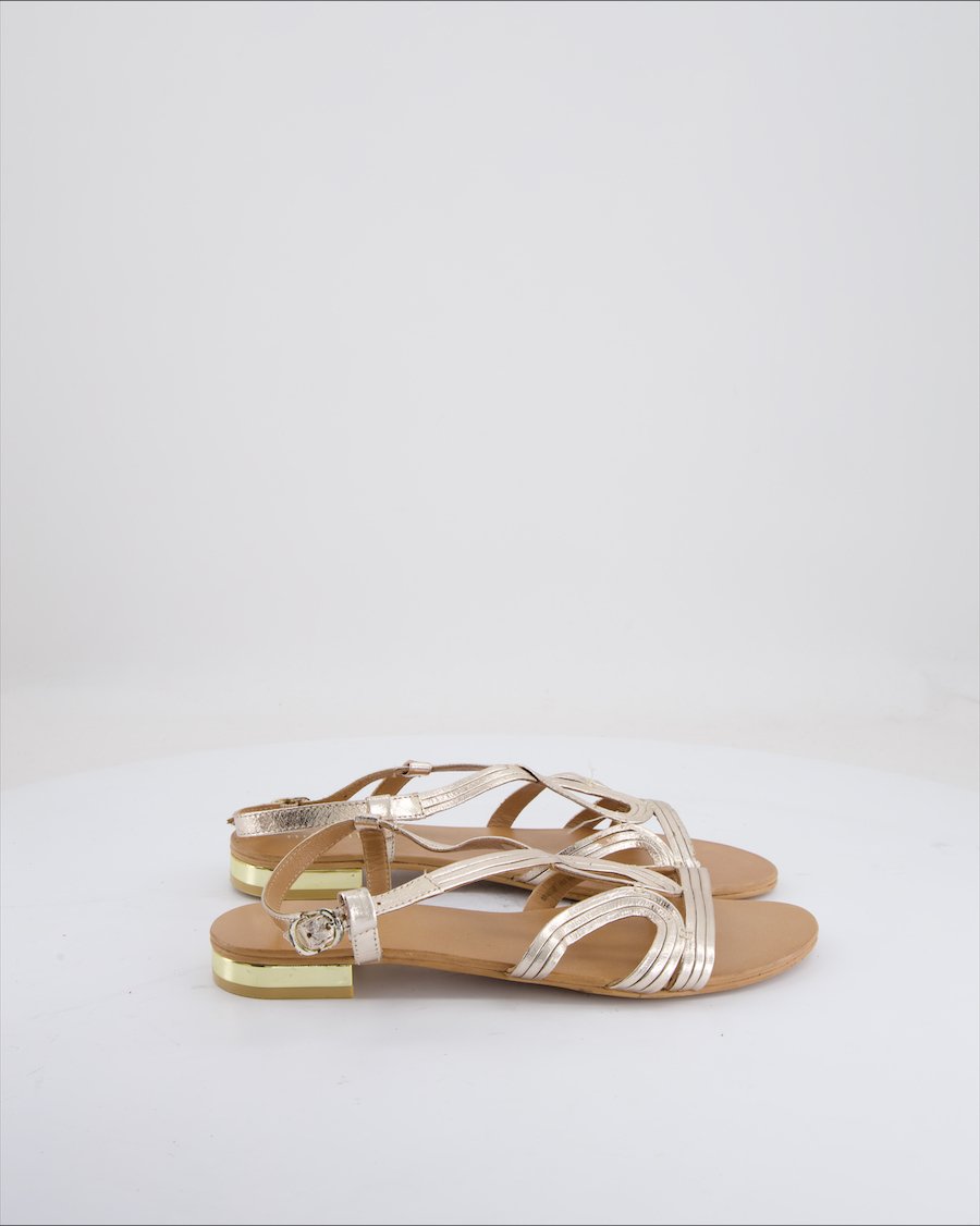 Minelli Sandals Leather Rose Gold Eu 39