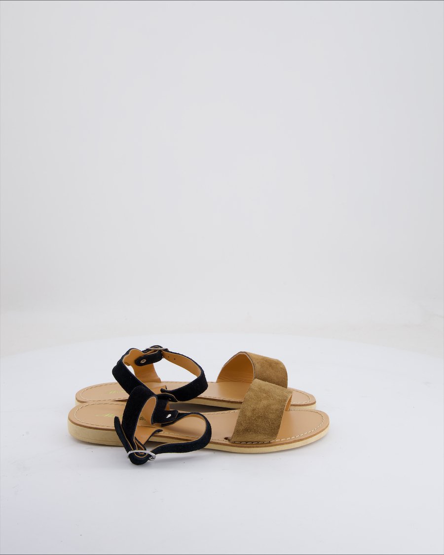 Unbranded Sandals Suede Brown Eu 36