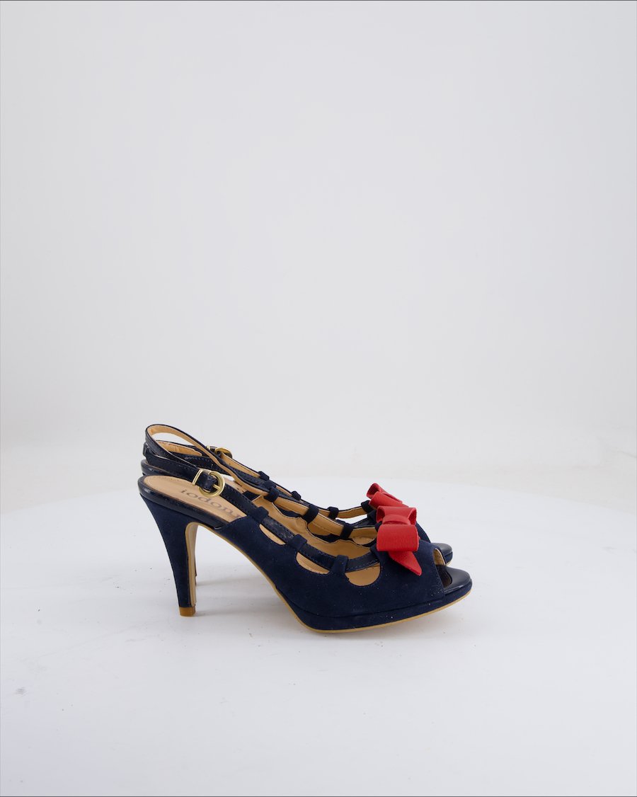 IoDonna Heels Suede Blue EU 36