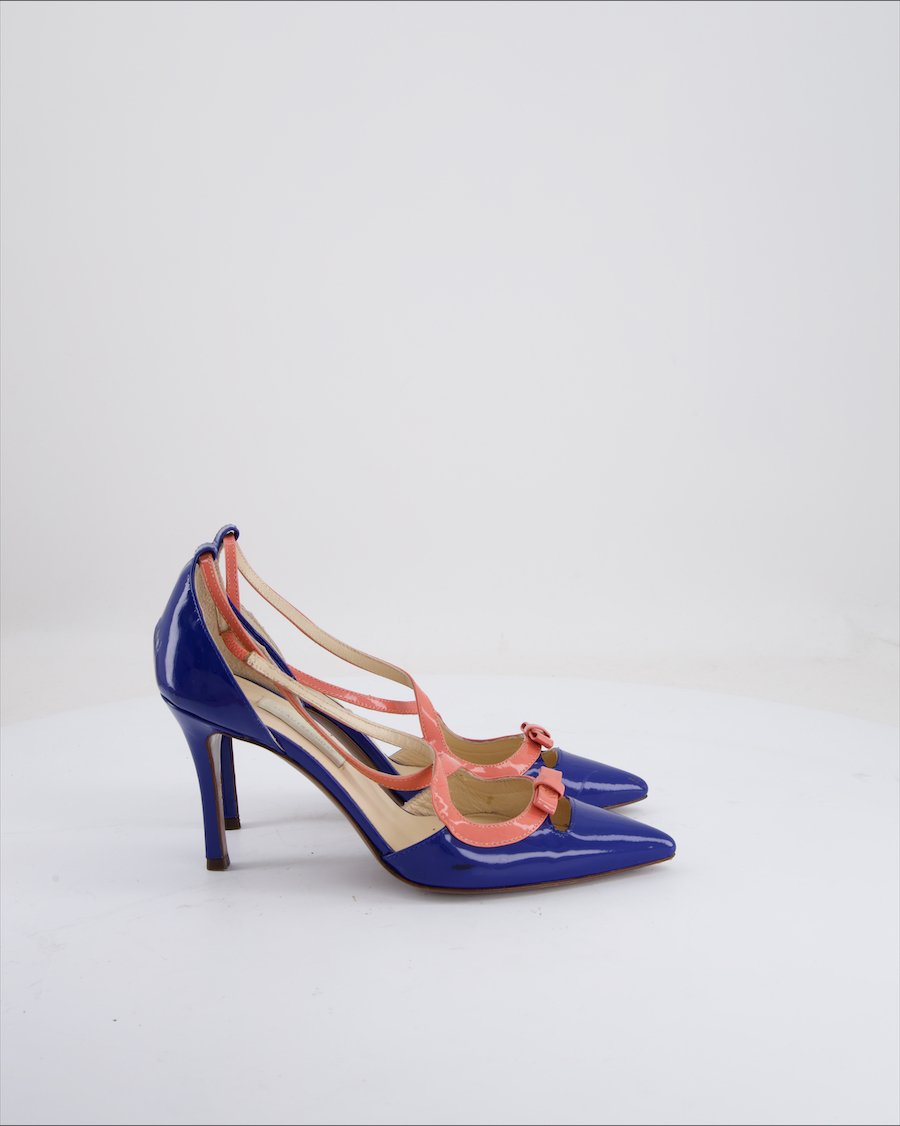 L'Autrechose Heels Leather Blue  EU 37