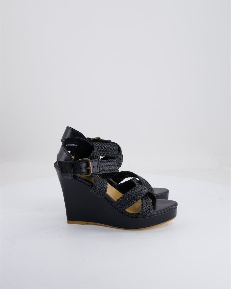 Mango Wedges Leather Black EU 37