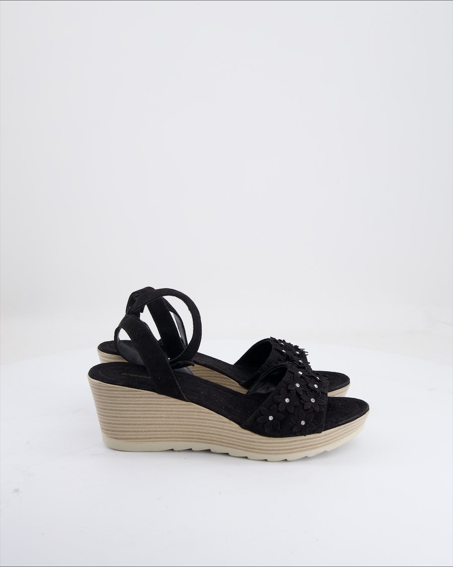 Graceland Wedges Suede Black EU 40