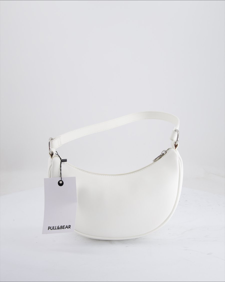 Pull&Bear Shoulder Bag Polyurethane White