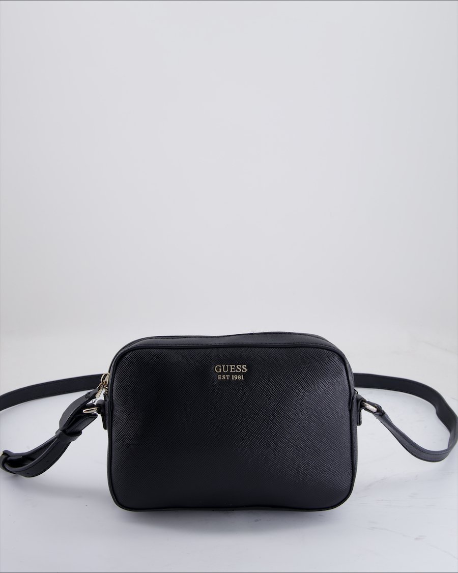 Guess Crossbody bag Leather Black