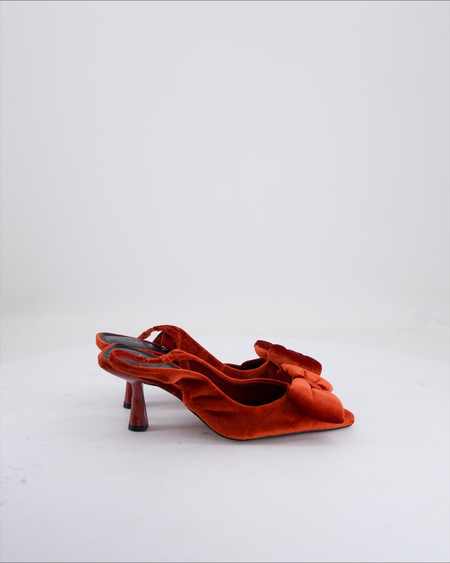 Asos Heels Velvet Red EU 37