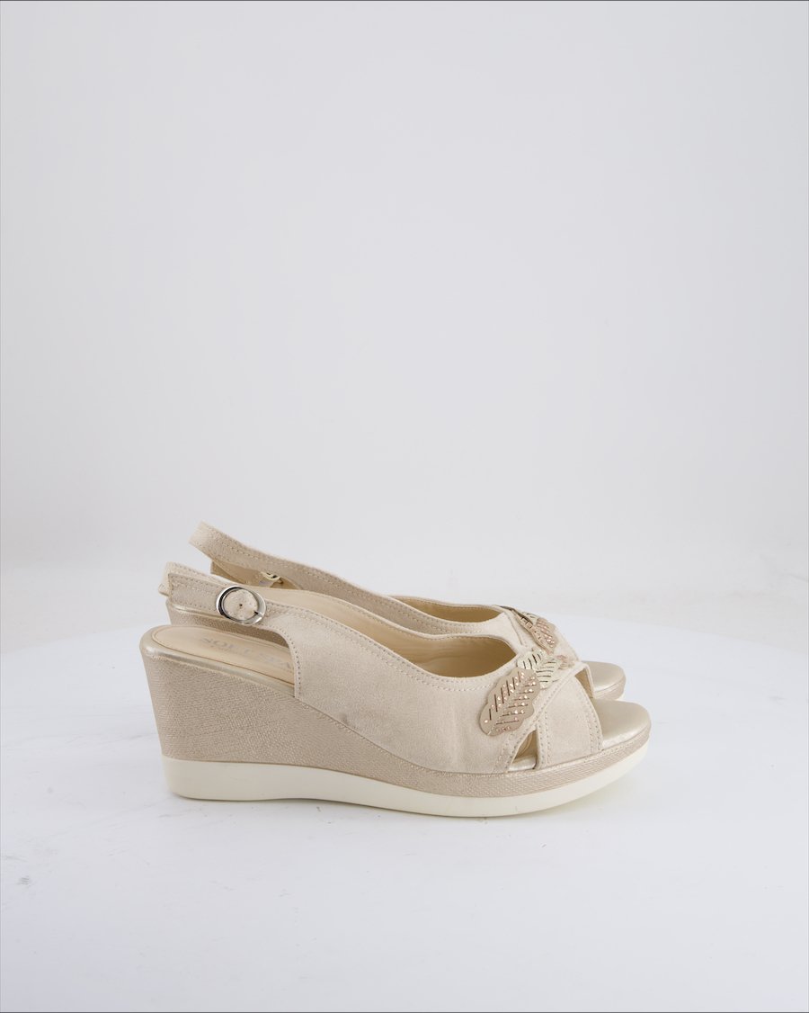 Soft Space Wedges Suede Beige EU 41