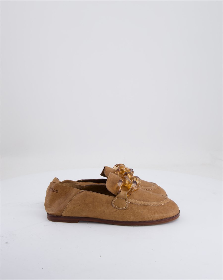 See By Chloe Flats Leather Brown Eu 36
