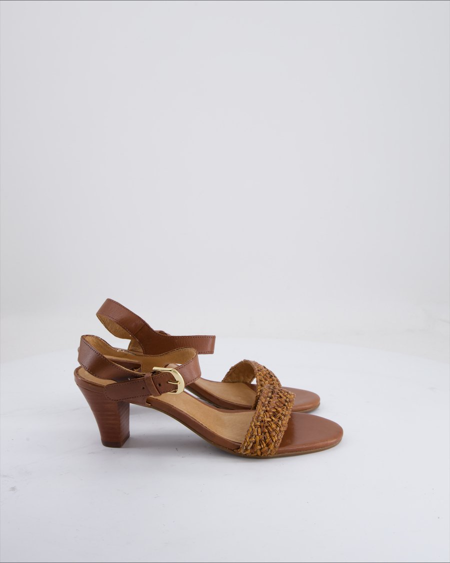 Roberto Santi Heels Leather Brown Eu 39