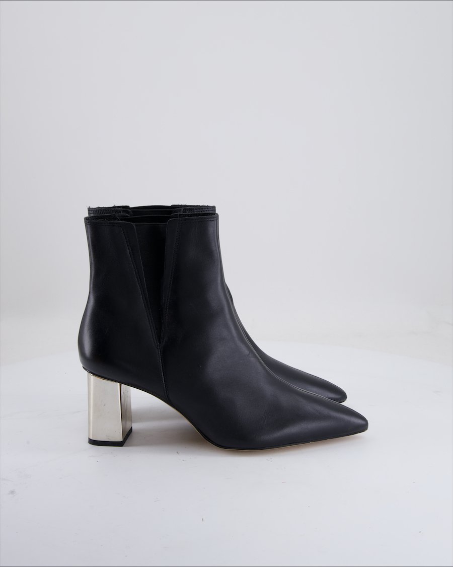 Zara Ankle Boots Polyurethane Black Eu 38
