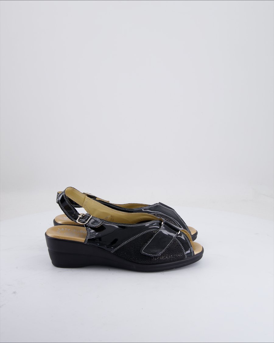 Worishuffers Sandals Leather Black Eu 39