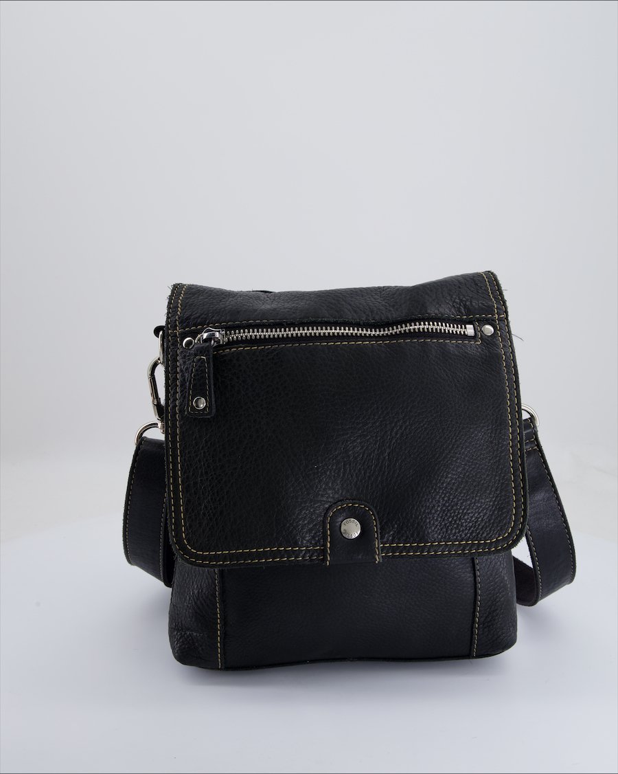 Fossil Crossbody Bag Leather Black