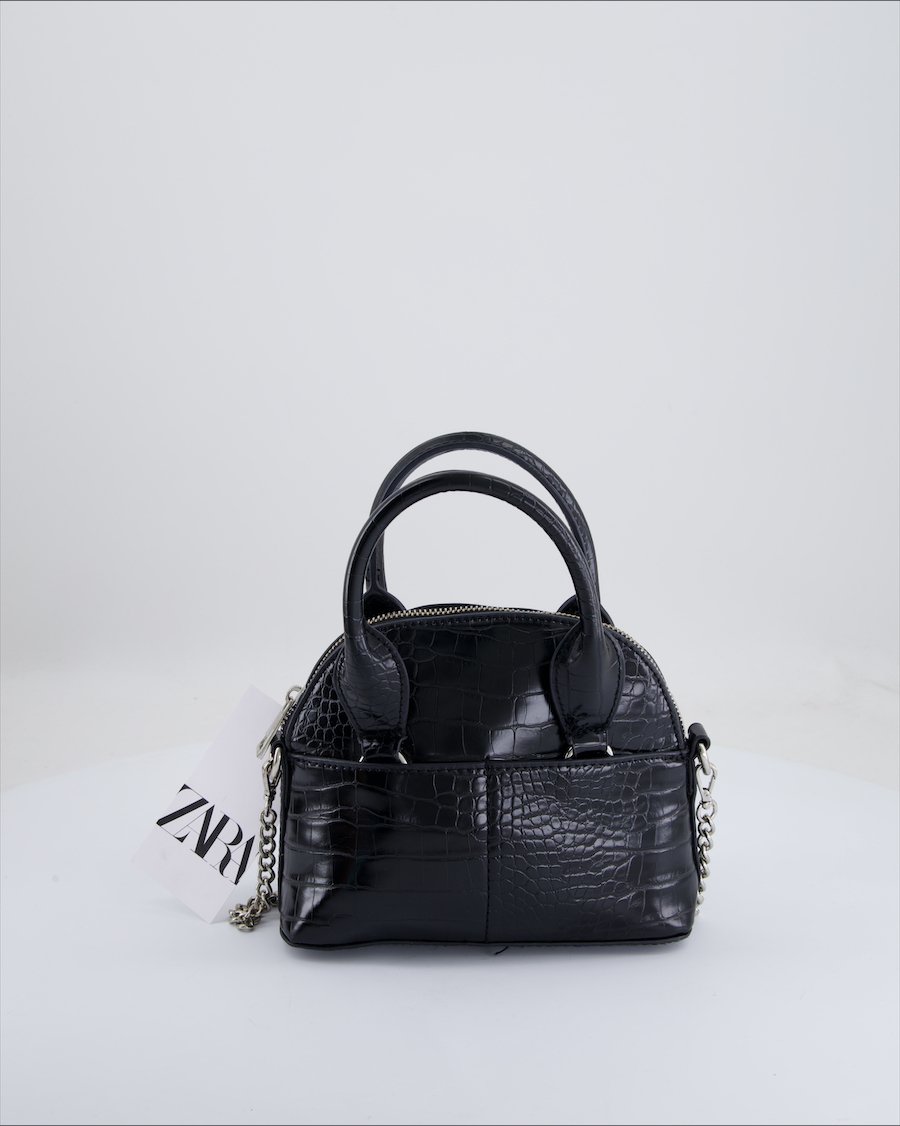 Zara Crossbody Bag Polyurethane Black