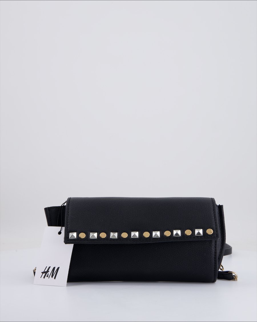 H&M Crossbody Bag Polyurethane Black
