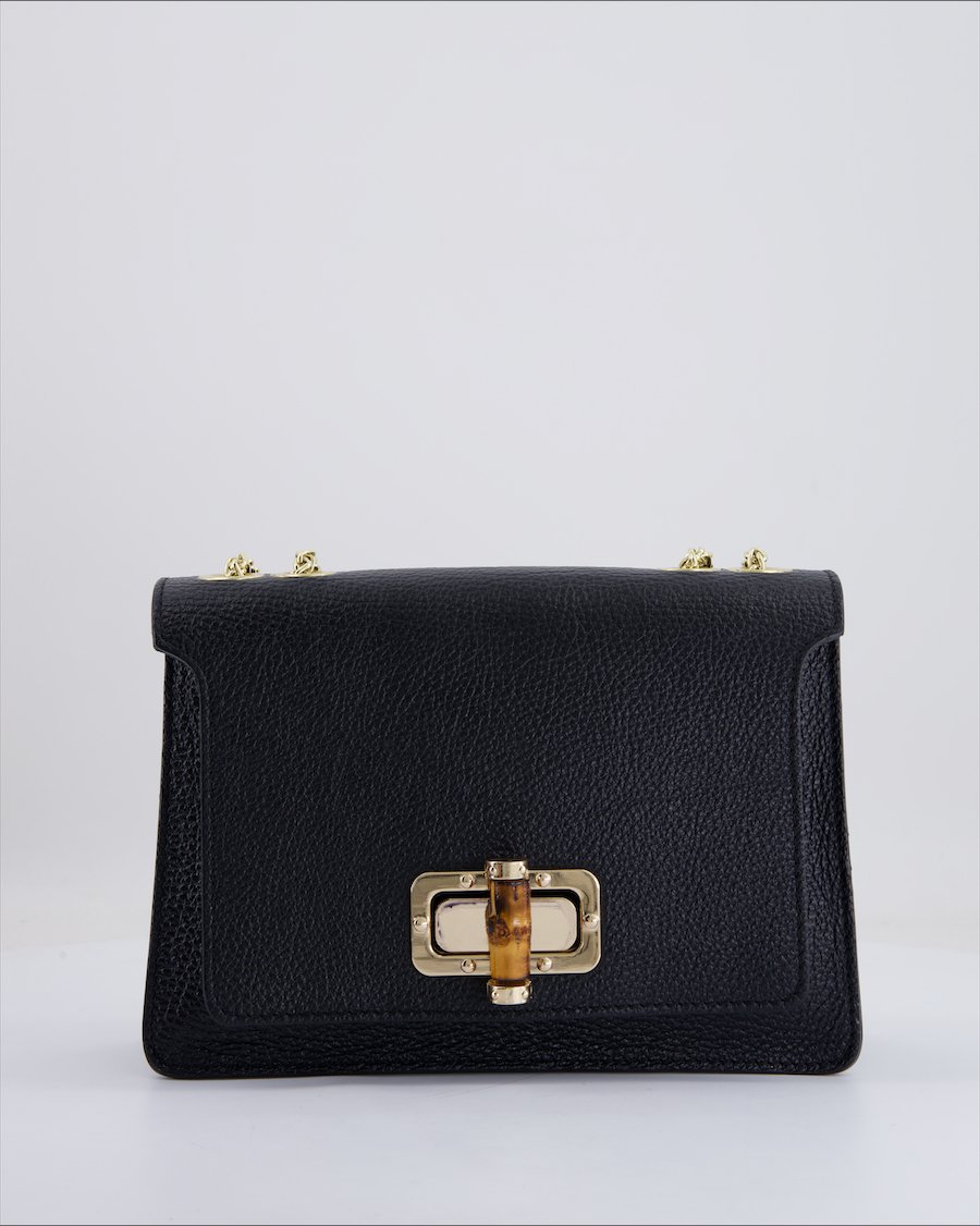 Unbranded Crossbody Bag Leather Black