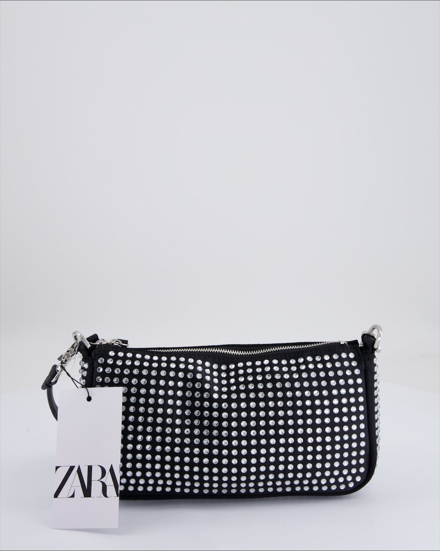 Zara Shoulder Bag Cloth Black
