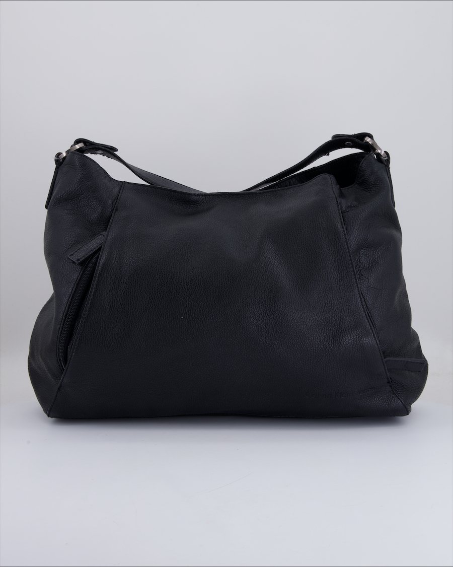 Calvin Klein Shoulder Bag Leather Black