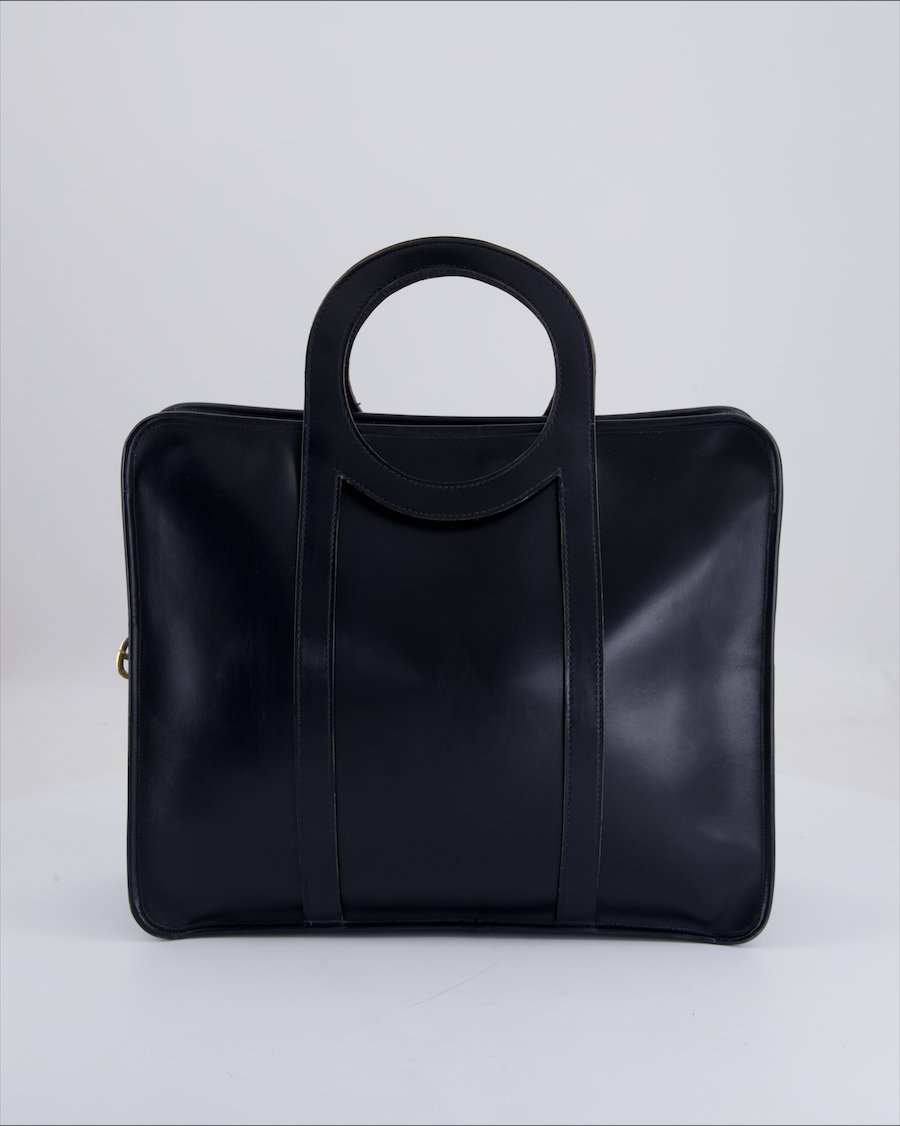 Christian Dior Handbag Leather Blue