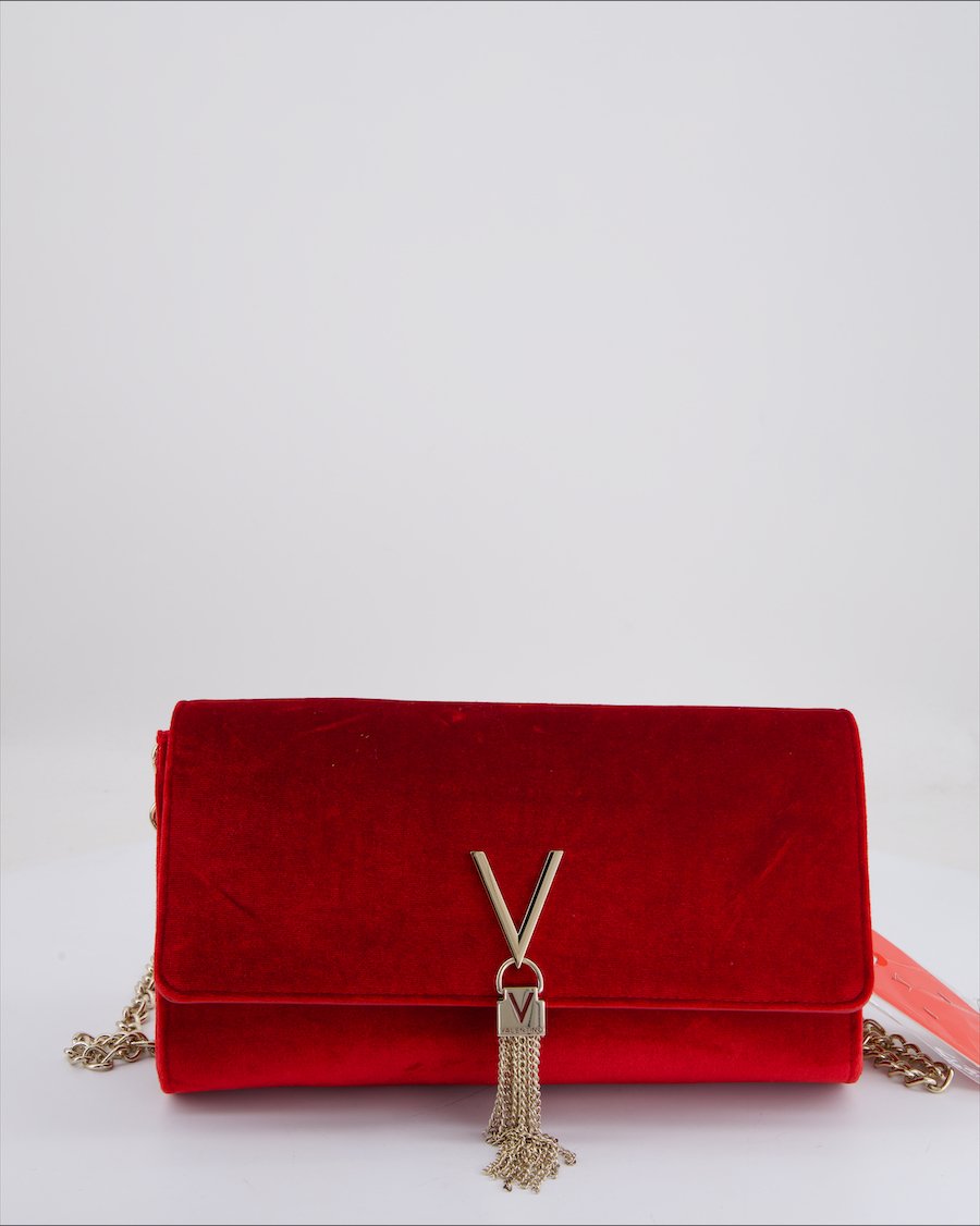 Mario Valentino Crossbody Bag Velvet Red