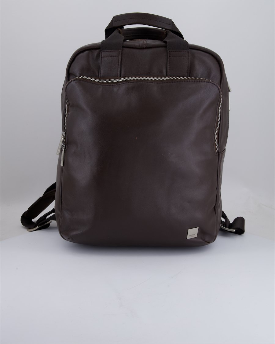 Knomo Bachpacks Leather Brown