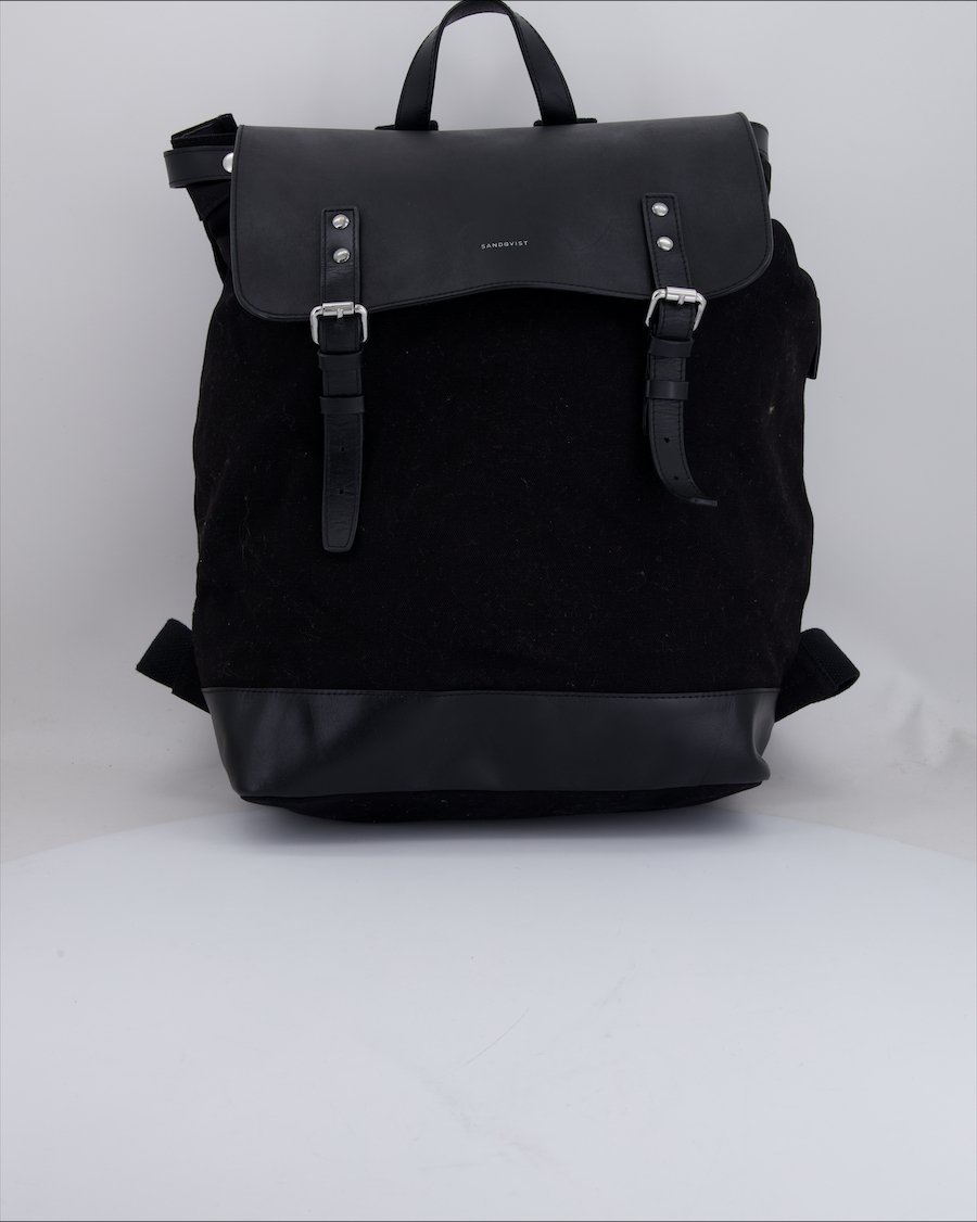 Sandqvist Backpack Leather Black