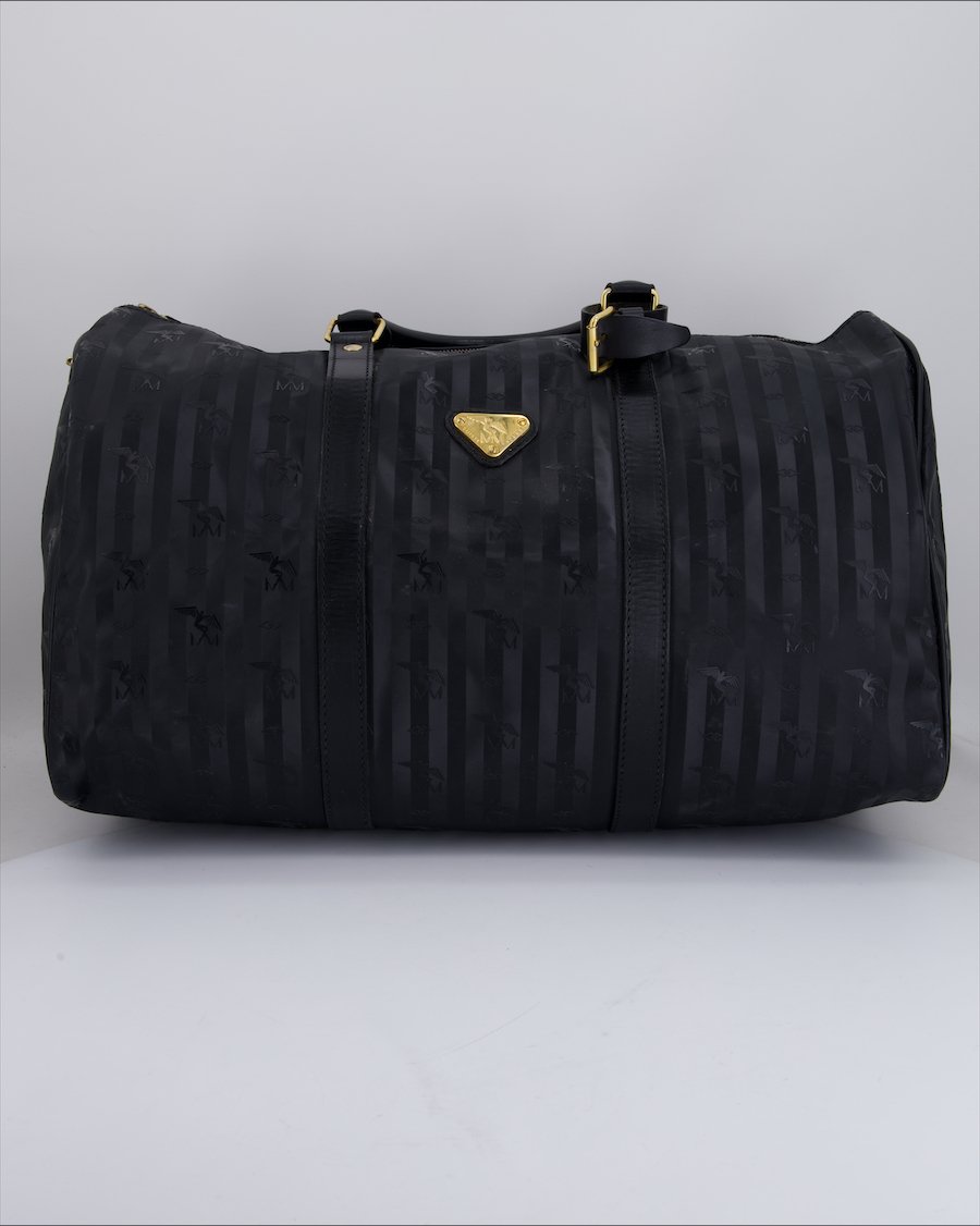 MCM Duffle Bag Leather Black