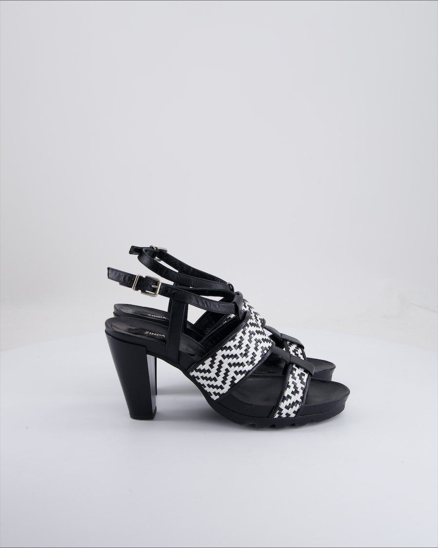 Zinda Heels Leather Black Eu 40