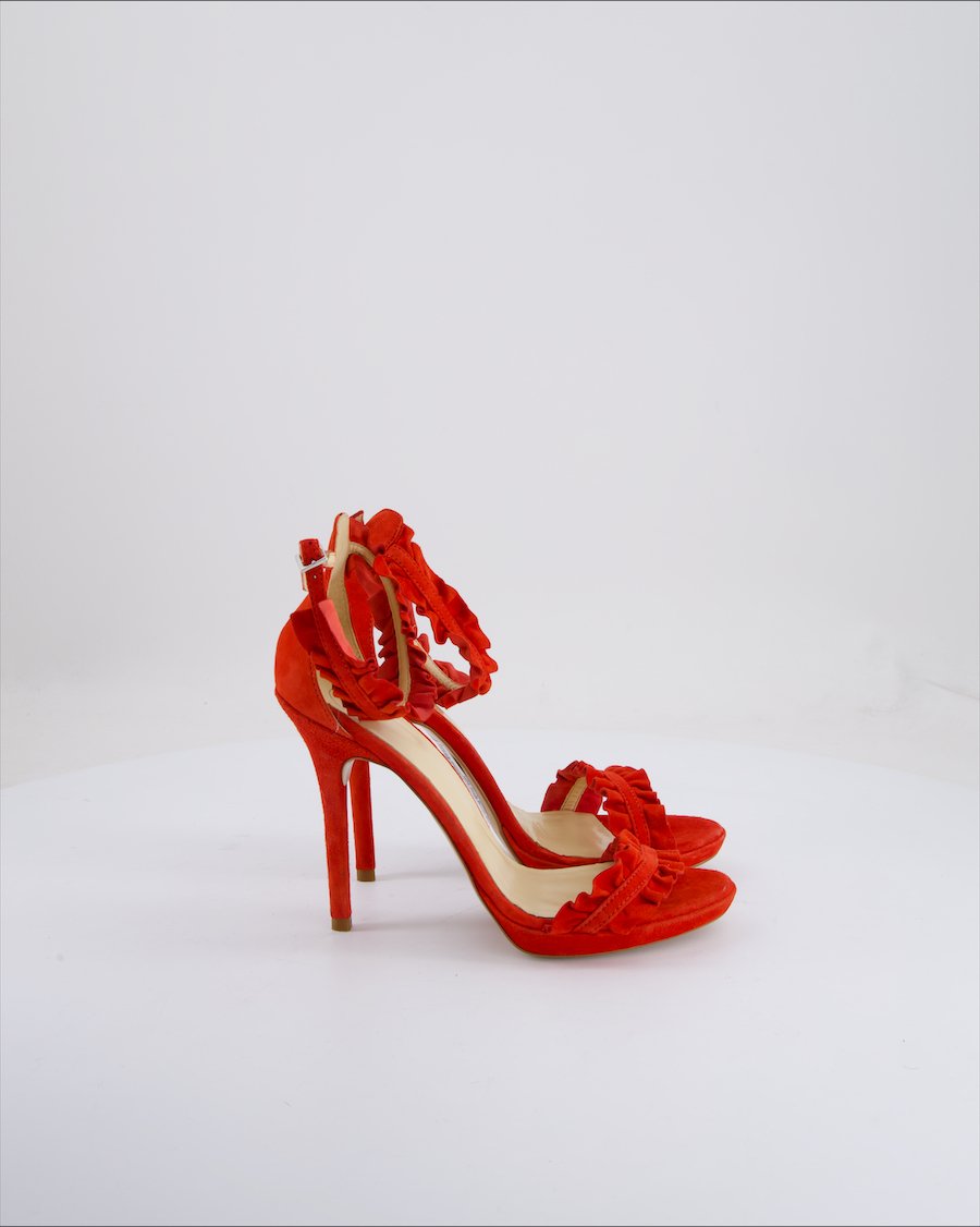 MPS Heels Suede Red Eu 37