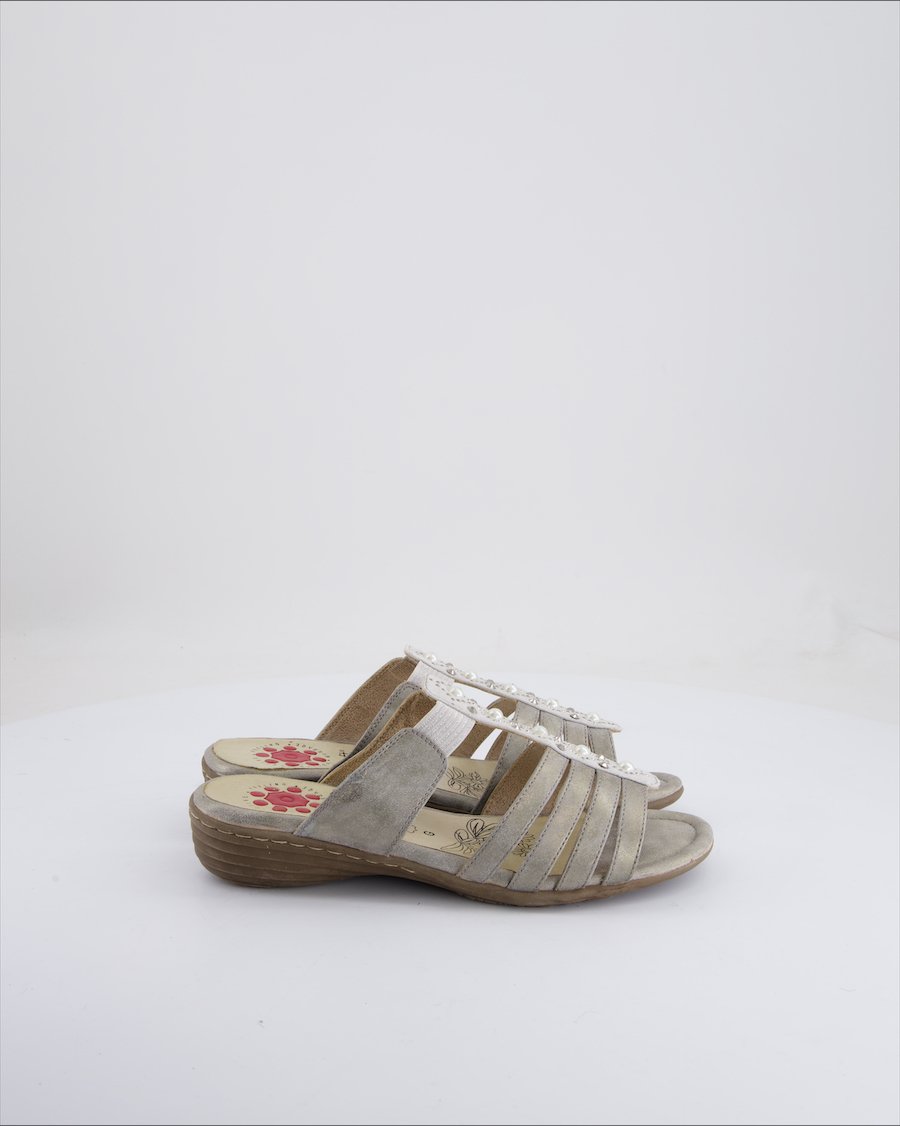 GoSoft Sandals Leather Silver Eu 38