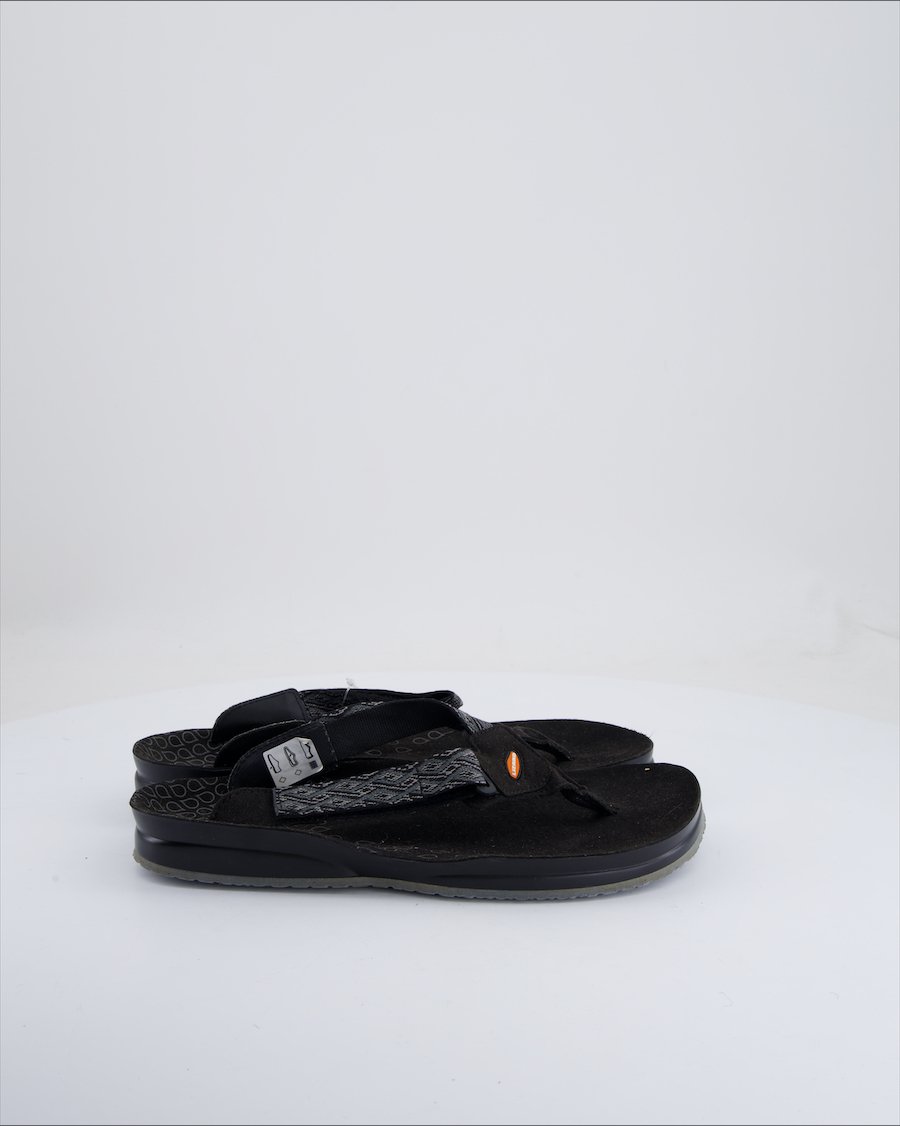 Lizard Sandals Cloth Black Eu 42