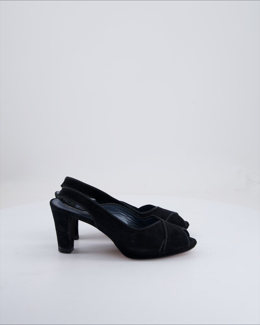 Scholl Heels Velvet Black Eu 37