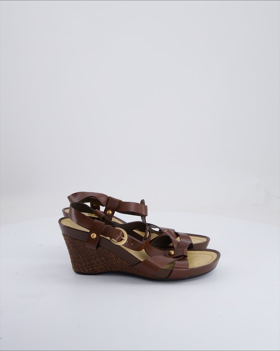 Geox Heels Leather Brown Eu 38