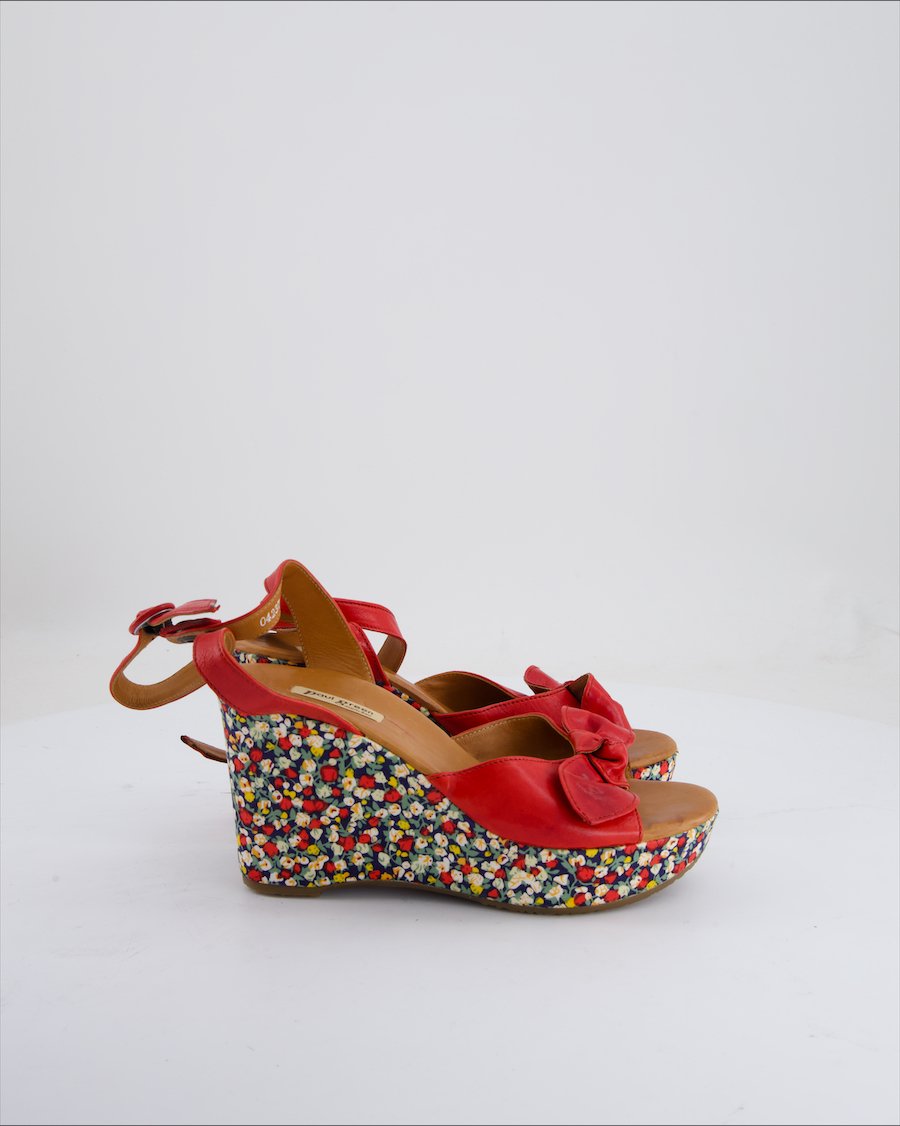 Paul Green Wedges Leather Red Eu 37