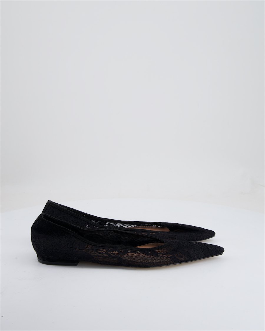 Zara Flats Cloth Black Eu 40