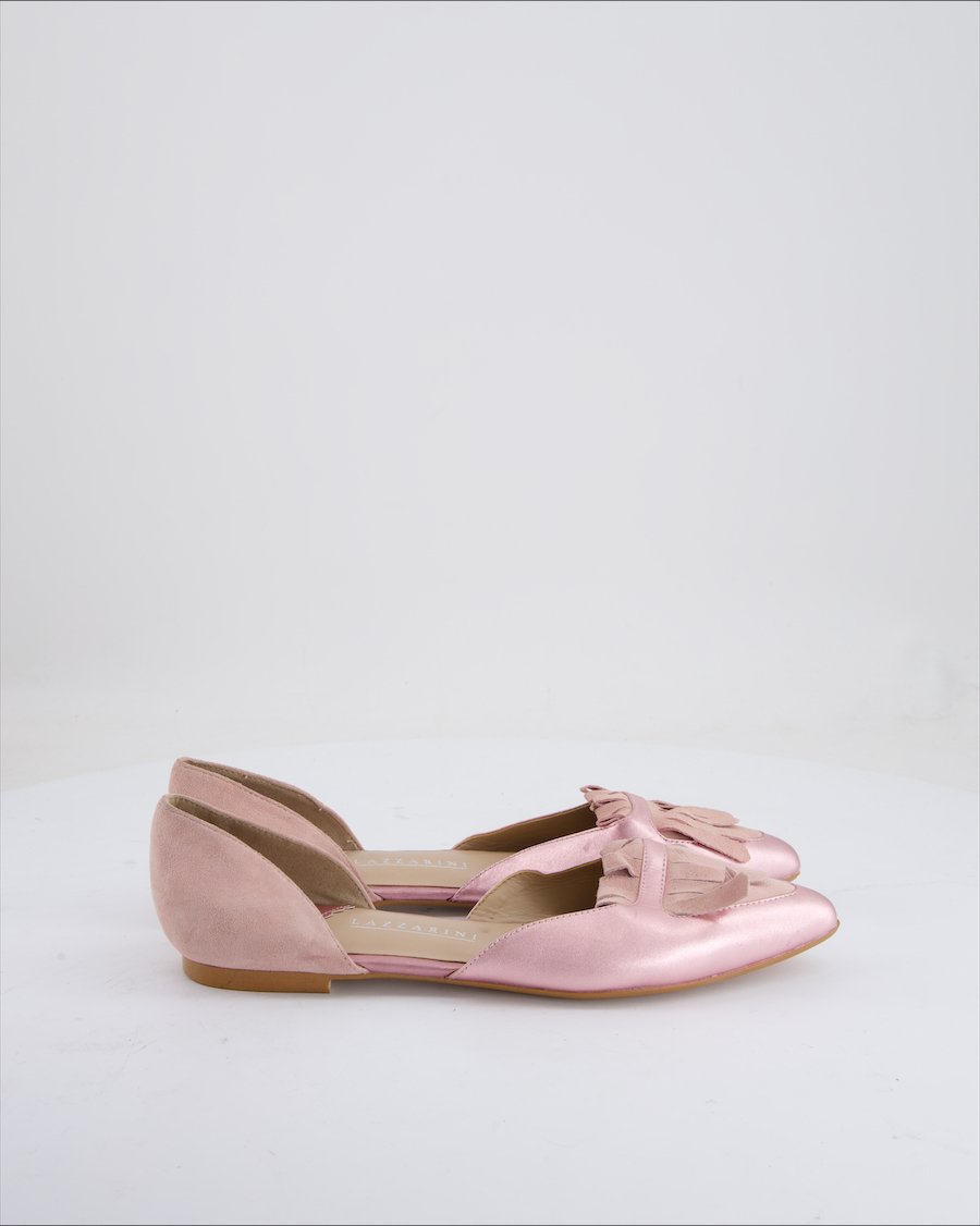 Lazzarini Ballet Flats Leather Pink EU 39