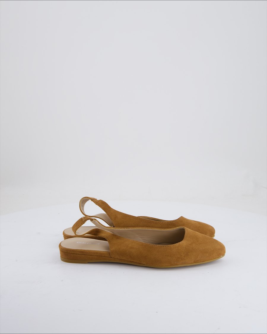 Graceland Ballet Flats Suede Camel Eu 38