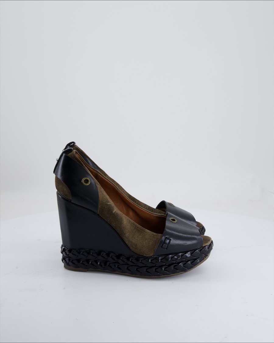 RAS Wedges Leather Black Eu 39