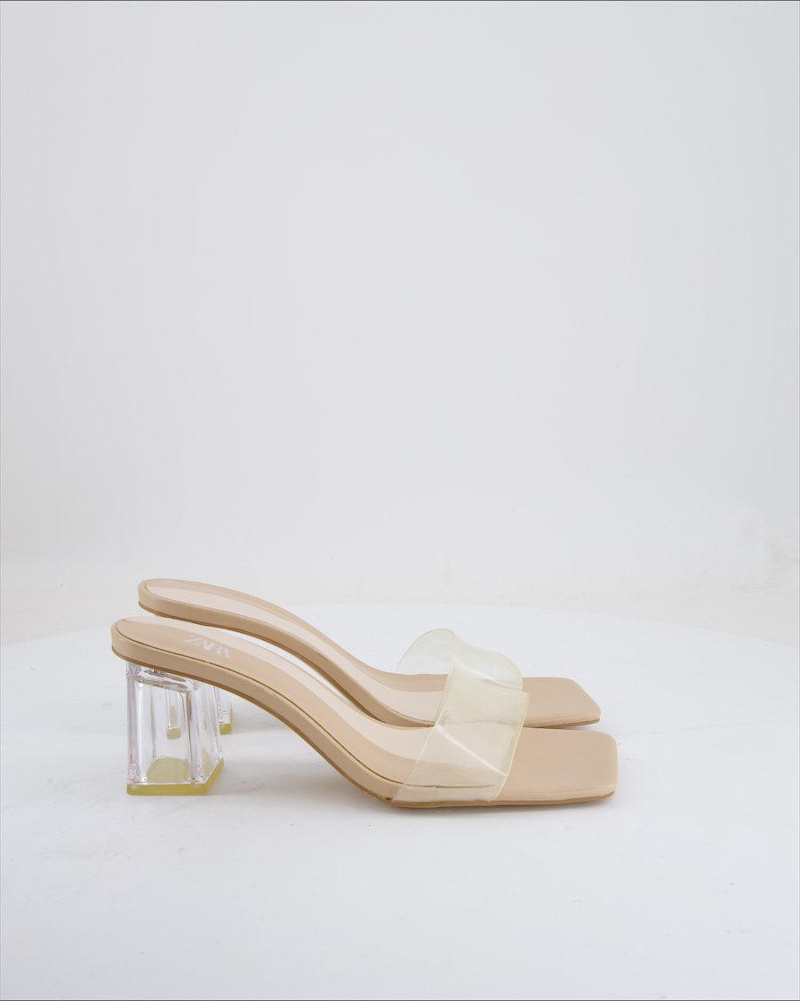 Zara Heels Plastic Ivory EU 41
