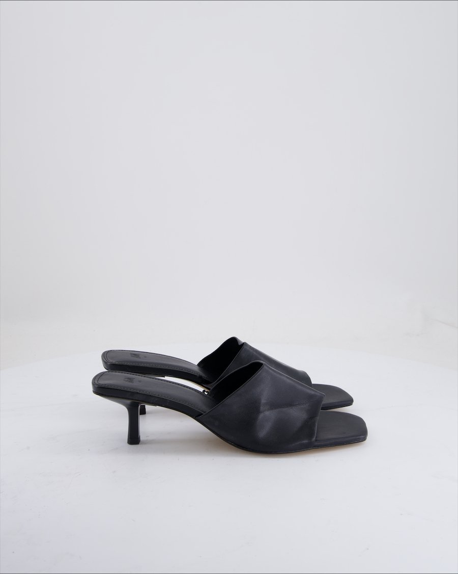 H&M Heels Polyurethane Black Eu 41