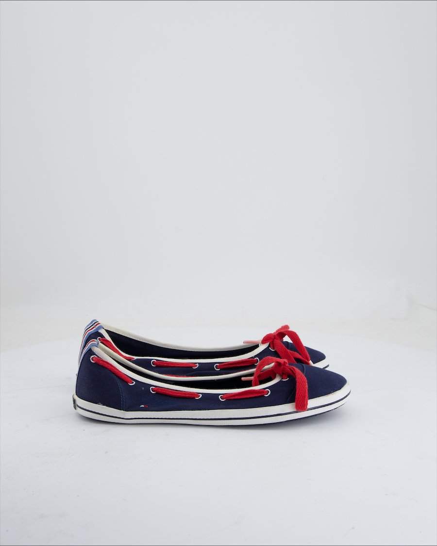 Tommy Hilfiger Ballet flats Cloth Blue Eu 41