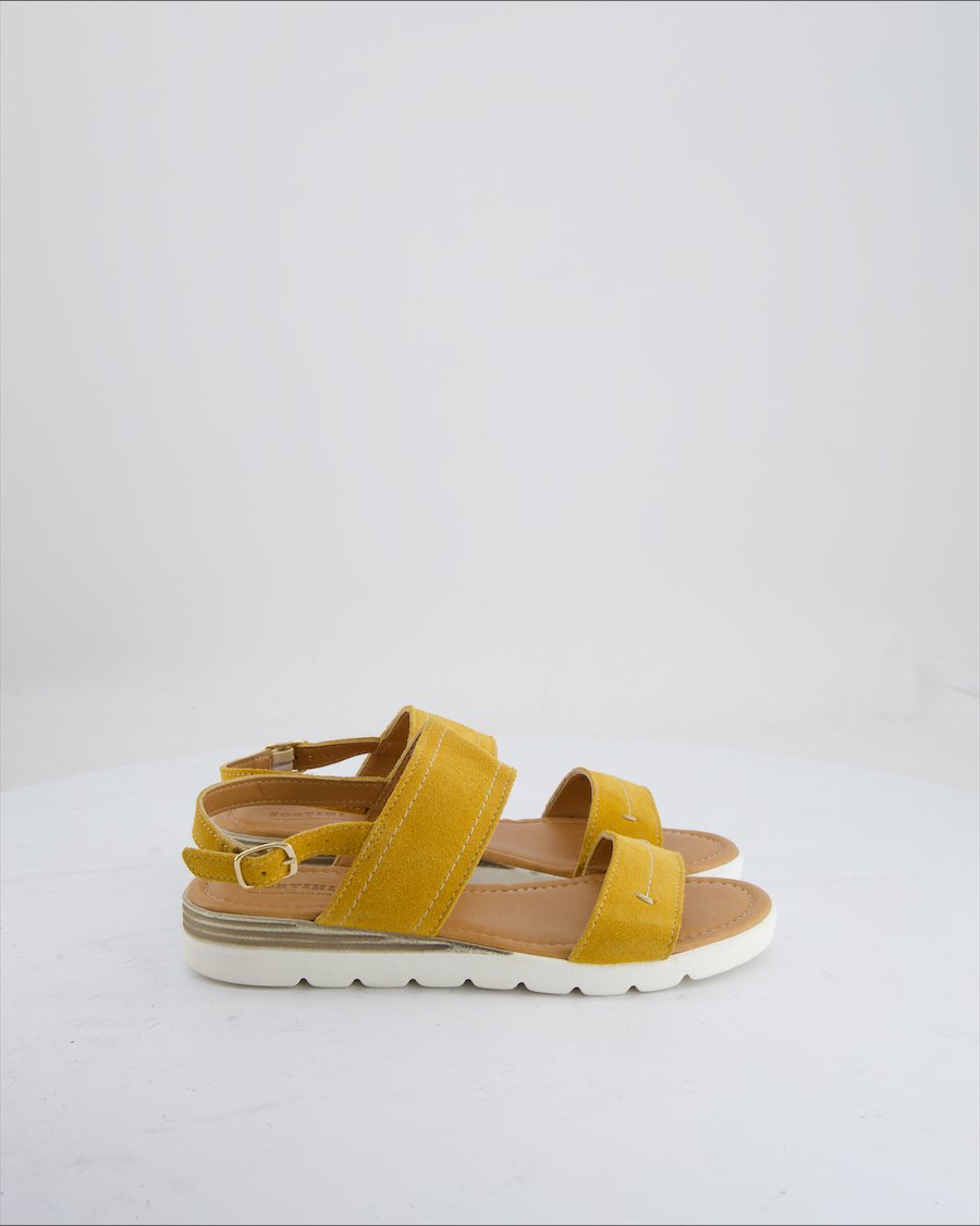Fortini Sandals Suede Mustard Eu 38