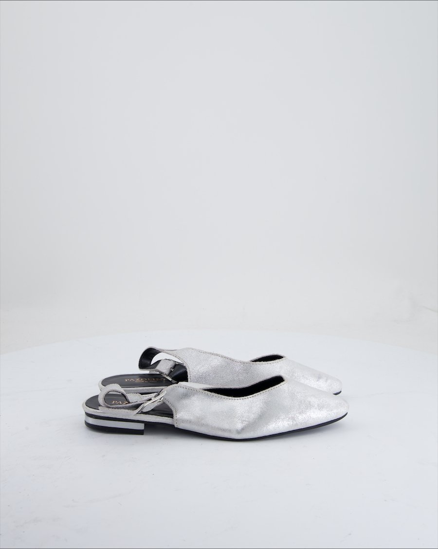 Pazolini Flats Leather Silver Eu 37